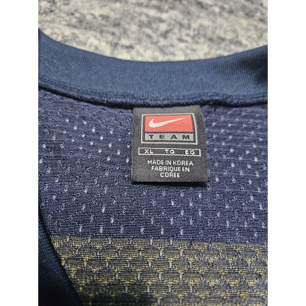 Vintage Team Nike Michigan Wolverines #7 Men's Football Jersey Blue Size XL